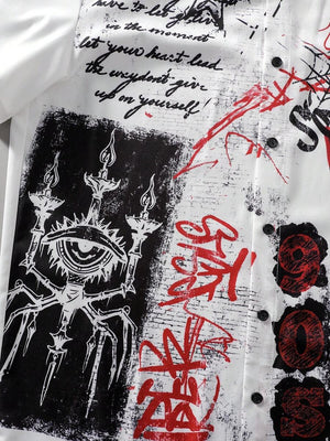 Manga-Goth Button Down Shirt