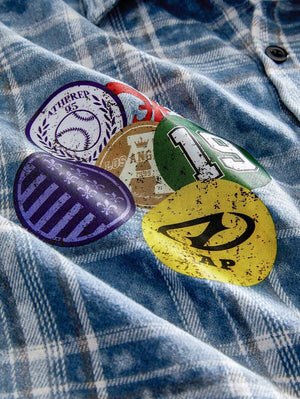 Glitch Plaid '95 Button Down Shirt