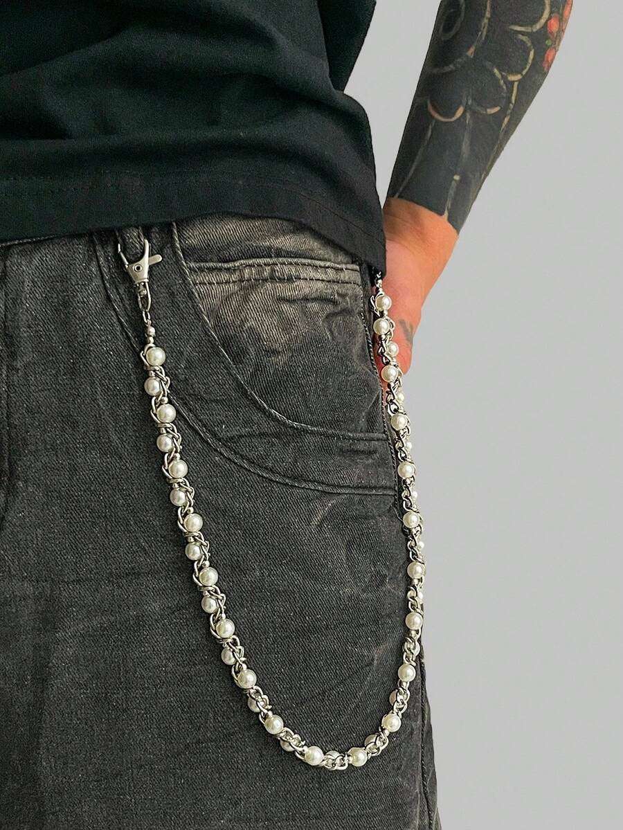 Intertwined Pearls Jeans Chain