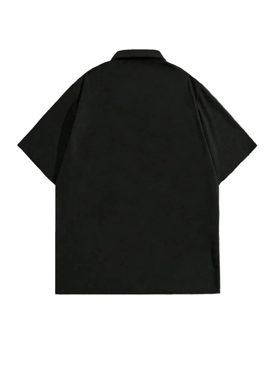 Vortex Graphic Short Sleeve Button Down Shirt