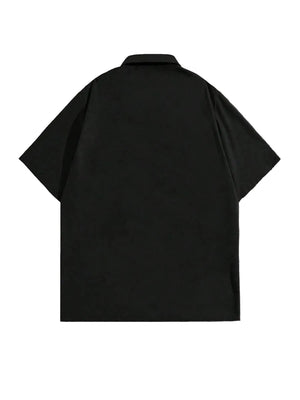 Vortex Graphic Short Sleeve Button Down Shirt