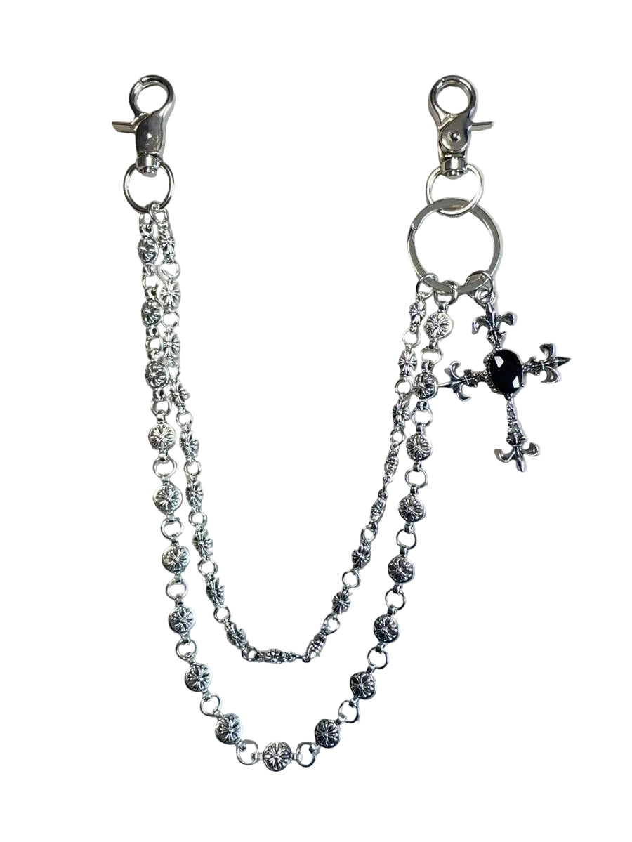 Chrome Cross Jeans Chain