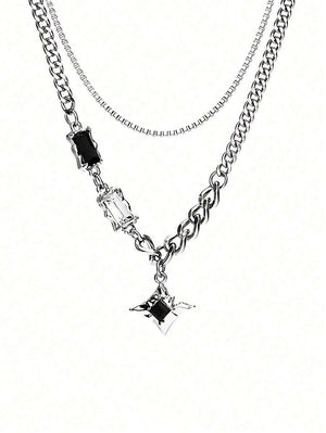 Obsidian Orbit Necklace