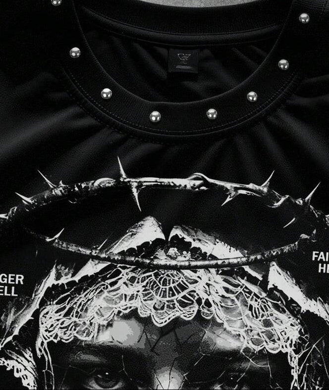 Holy Spirit Oversized Studded Tee
