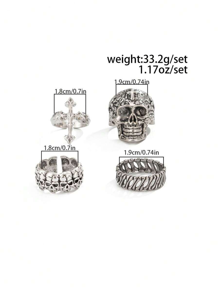 The Wrath Ring Set (4 pcs)