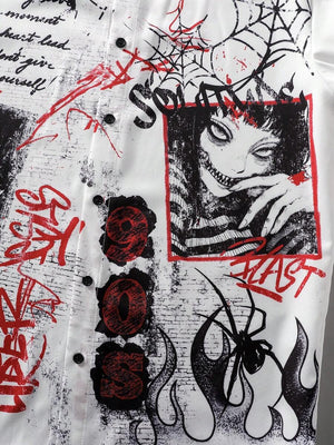 Manga-Goth Button Down Shirt
