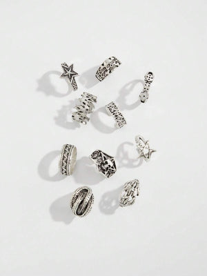 Shadow Realm Gothic Ring Set (10 pcs)