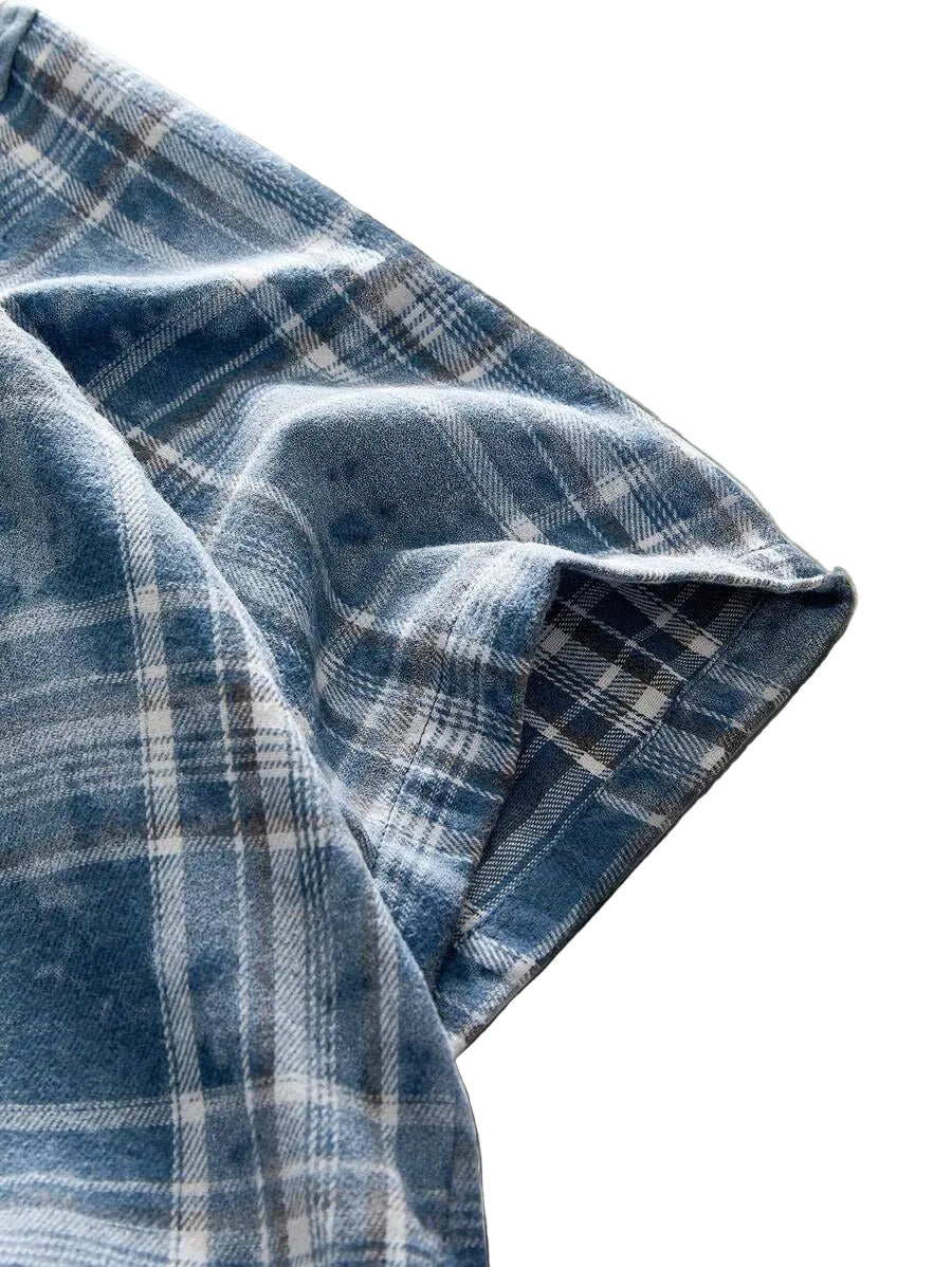 Glitch Plaid '95 Button Down Shirt