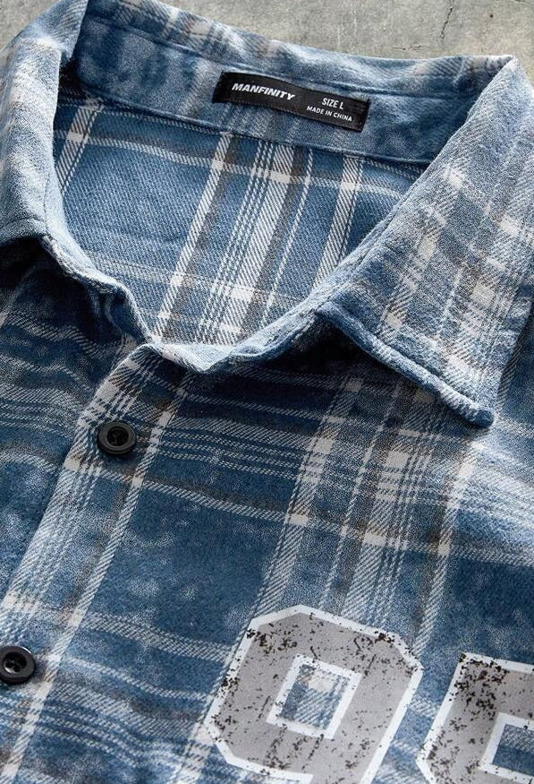 Glitch Plaid '95 Button Down Shirt