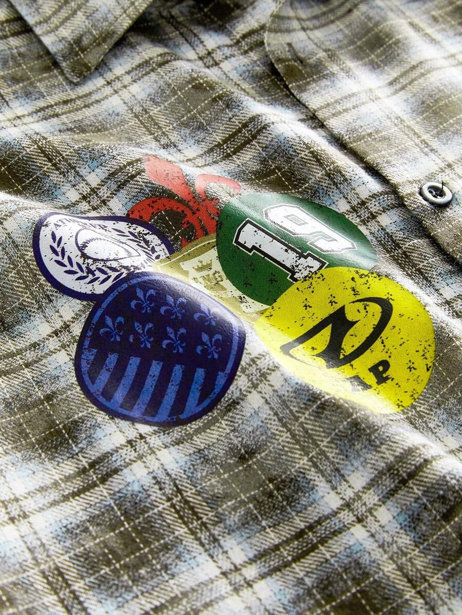 Moss Glitch '95 Button Down Shirt
