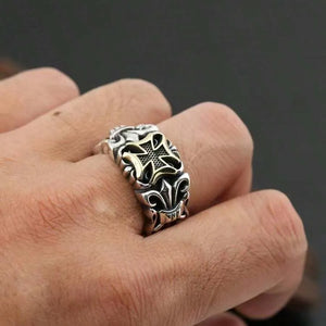 Gold Chrome Apostle Ring