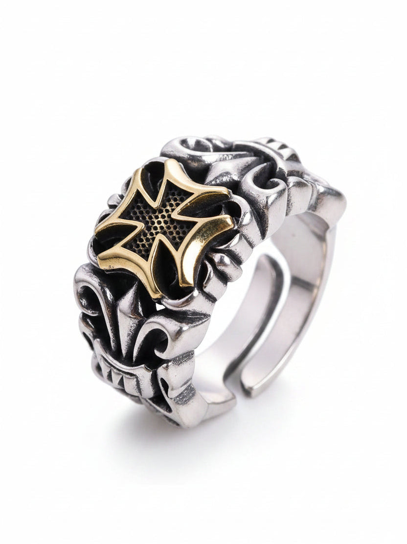 Gold Chrome Apostle Ring